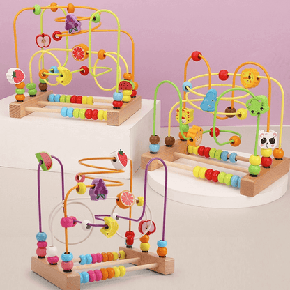 Wooden Bead Roller Coaster Toy For Kids | 2025-1