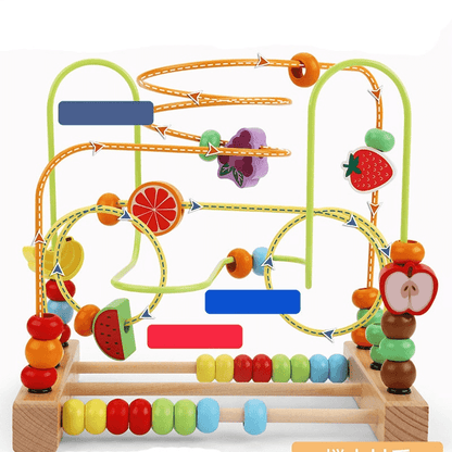 Wooden Bead Roller Coaster Toy For Kids | 2025-1