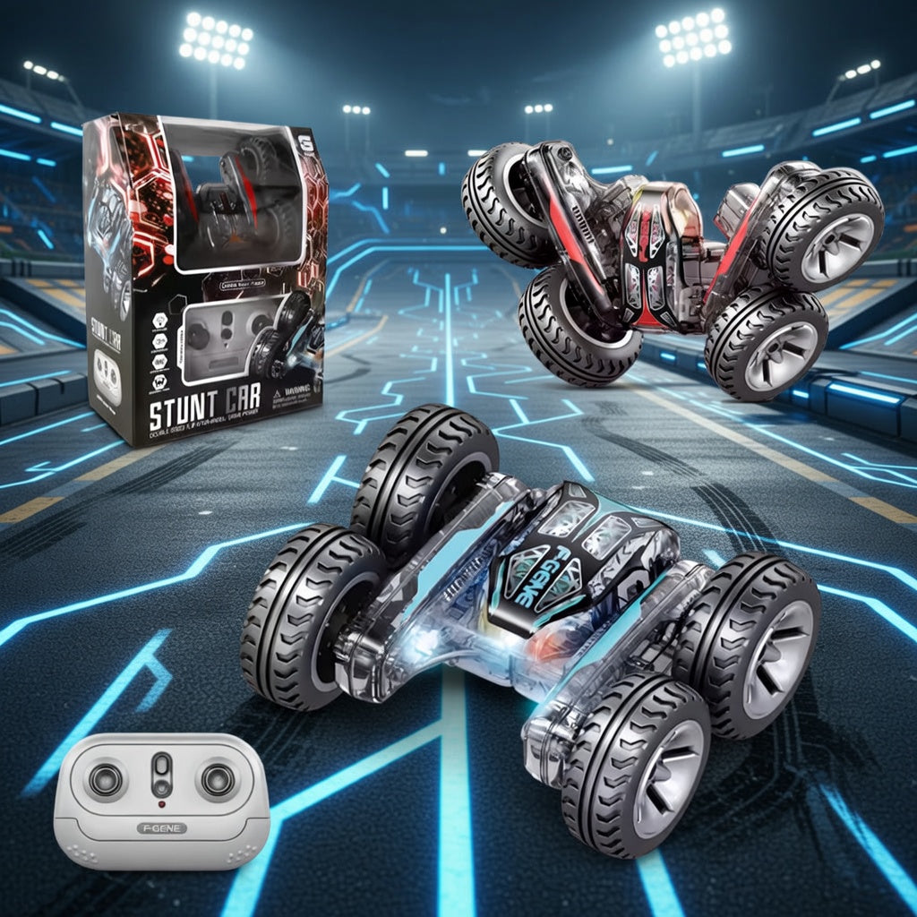 Rechargeable 360° Flips Rotating RC Stunt Car (ZX-T001)