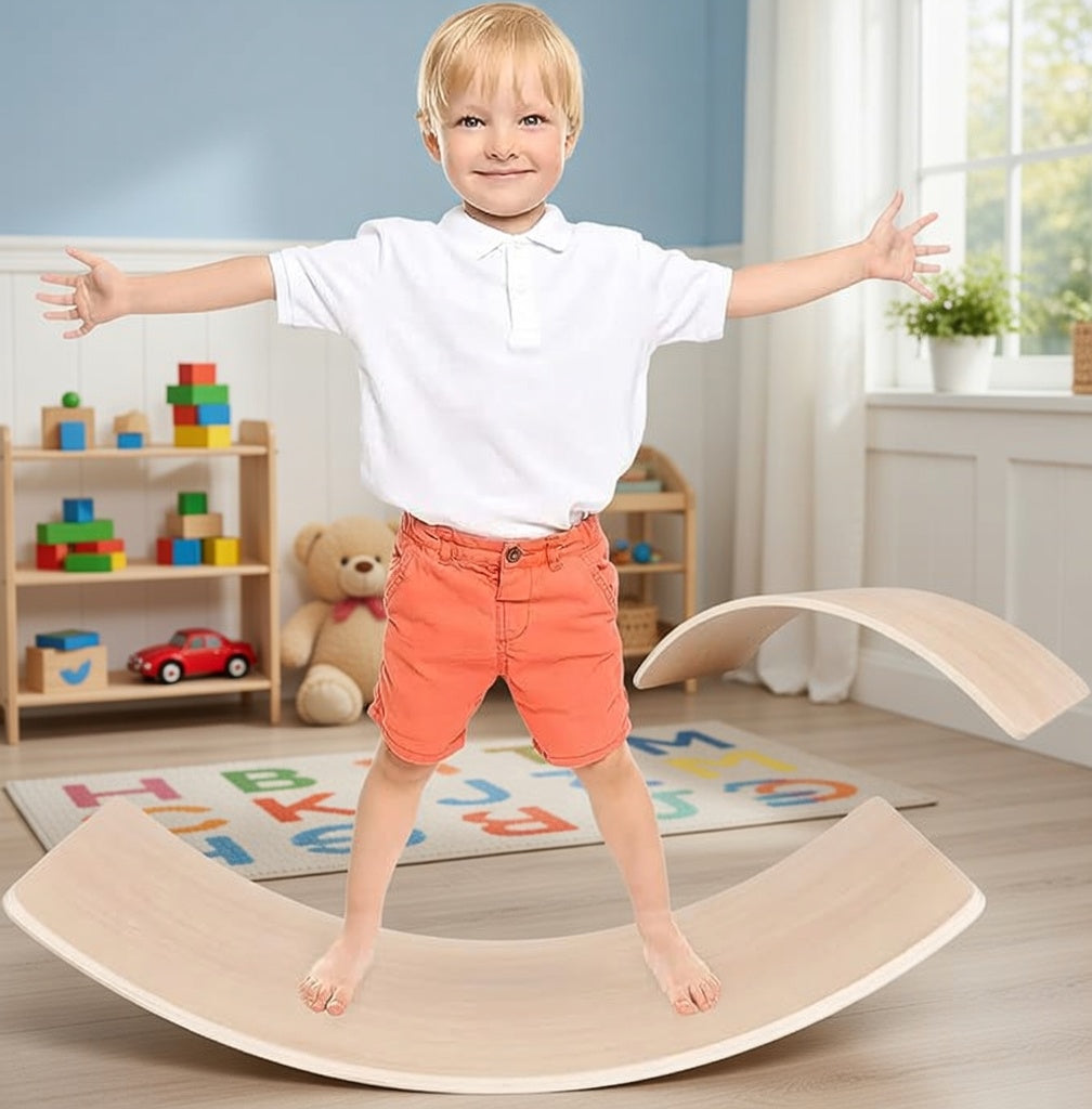 Wooden Wobble Balance Board for Kids (2025-26)