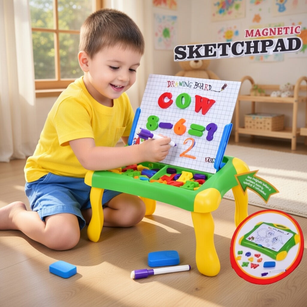 Magnetic Learning Drawing/Sketchpad Board For Kids