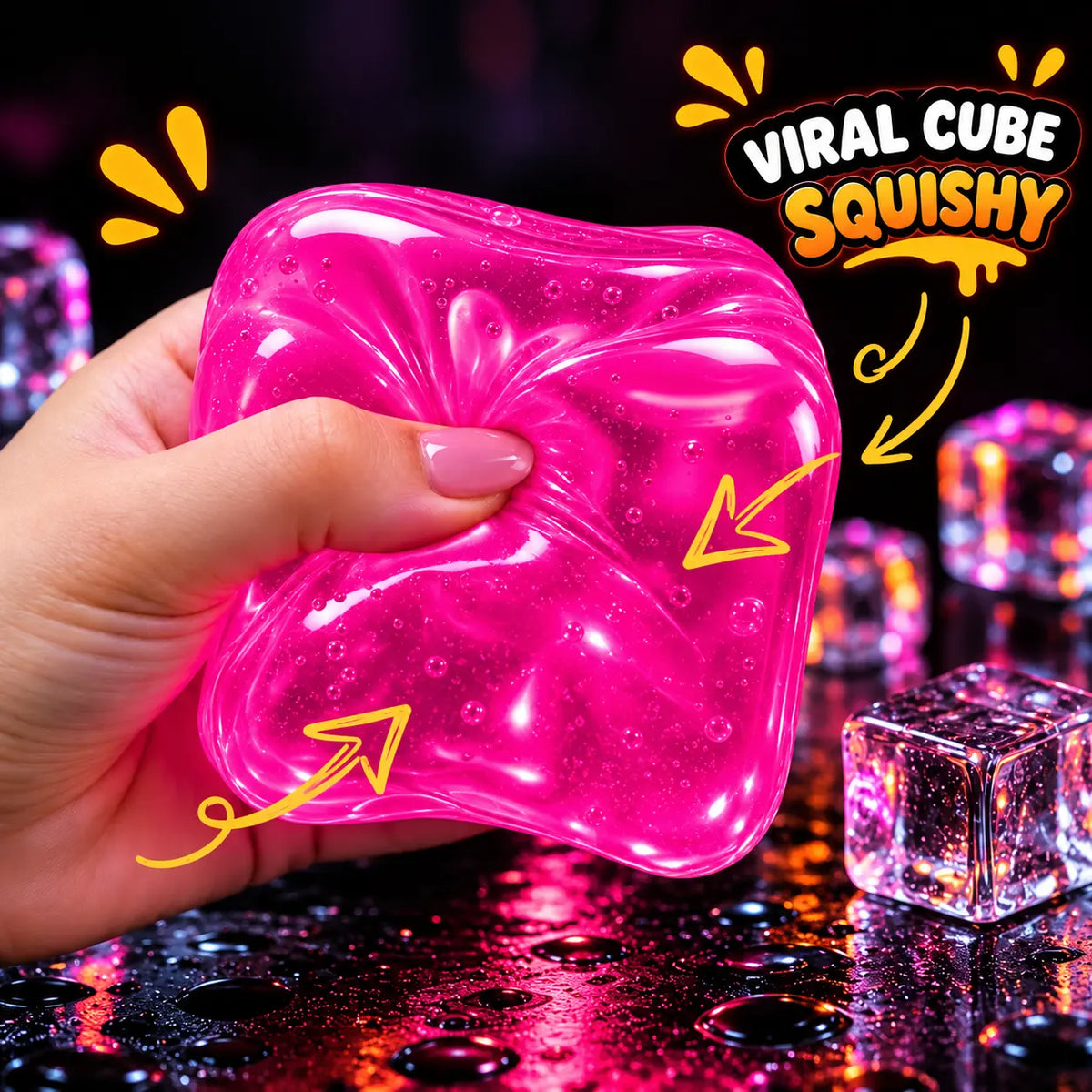 Hello Kitty Cube Squishy Stress Relief Toy (Random Color | JS2)