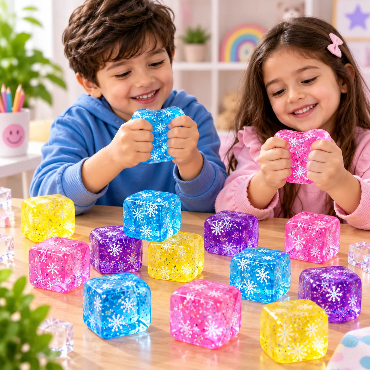 Ice Cube Squishy Stress Relief Toy for Kids