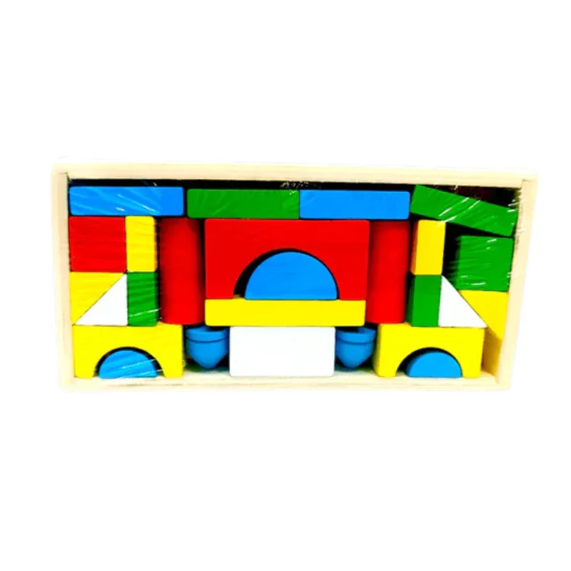 Classic Wooden Building Blocks - 26 Piece Set | 2025-9