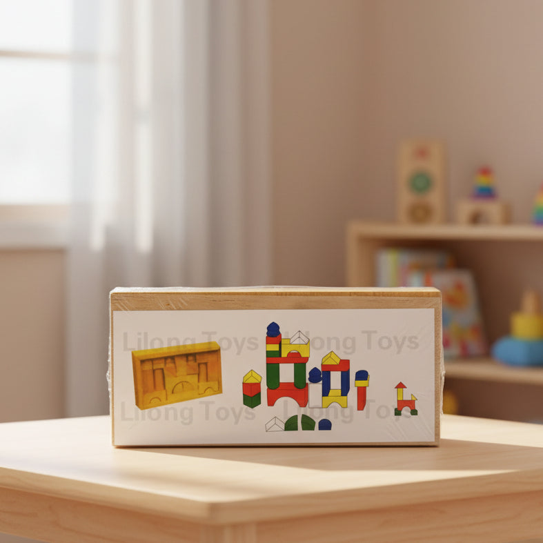 Classic Wooden Building Blocks - 26 Piece Set | 2025-9