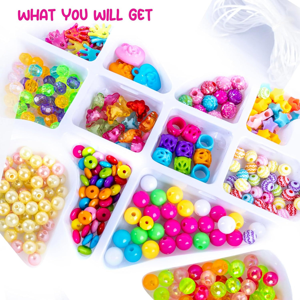 Kids Jewelry Designer Beads Set for Bracelets Making