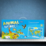 Interactive Talking Animal World Map with Sound For Kids
