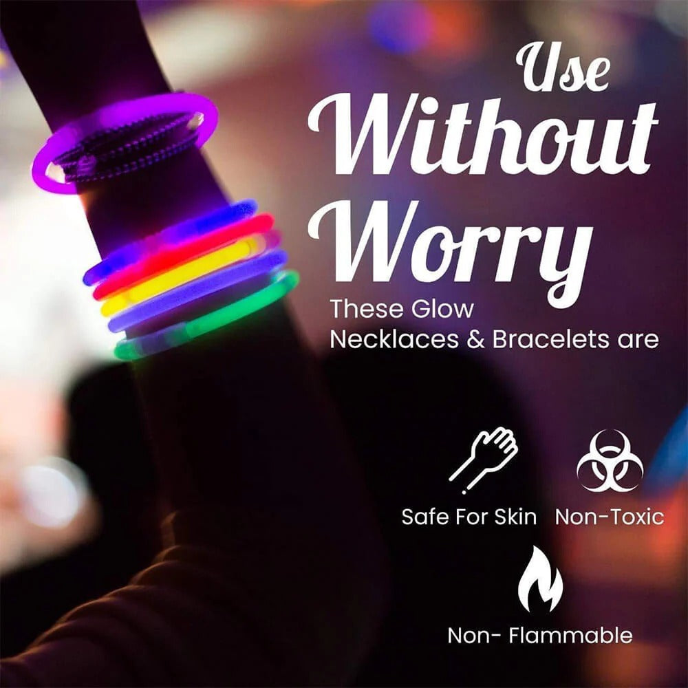 Colorful Glowing Straw Sticks 50 Pcs (GSS10)