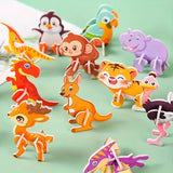 Wooden 3D Animal Puzzles Toys For Kids (Random Design) (2025-33)