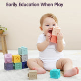 Large Soft teethers Building Blocks Numbers and Shapes For Kids (8850-12)