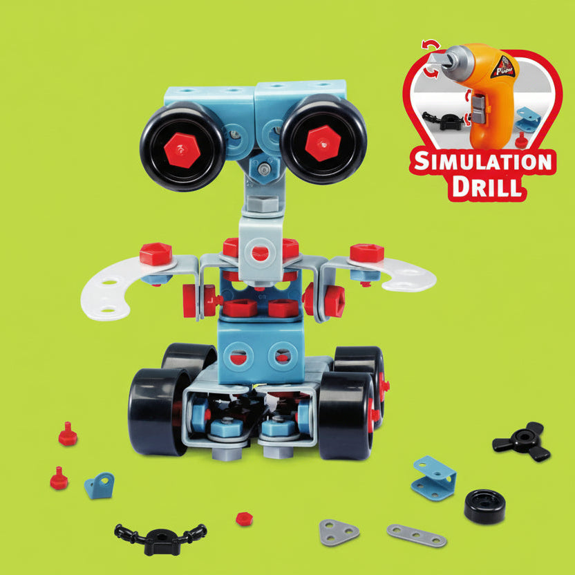 Junior Engineer Blocks With Simulation Drill For Kids (286 Pcs)