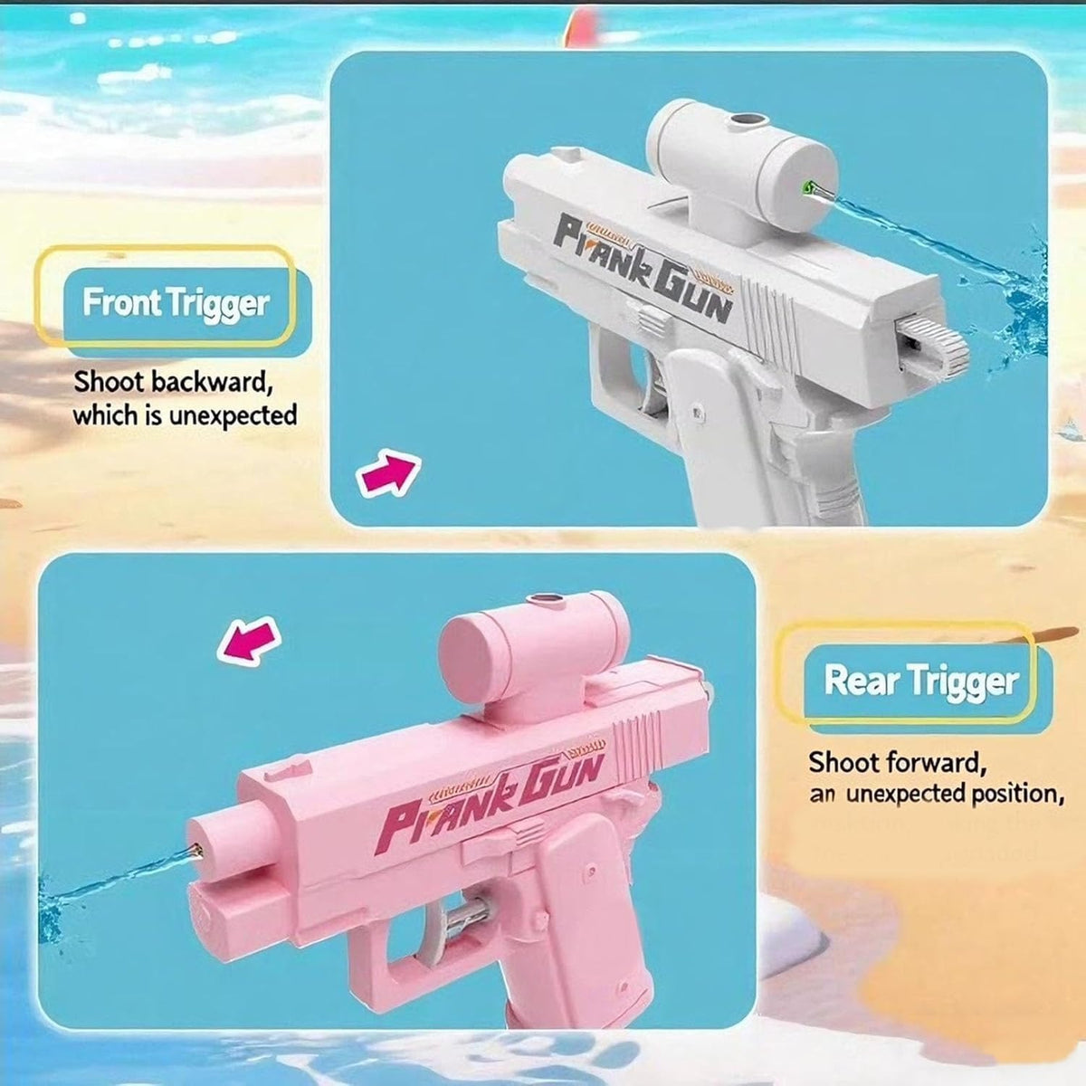 Prank Two-Way Water Gun Fun Toy (6688)