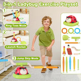 3-in-1 Activity Toy Set Ladybug RC Sports with Rocket Launcher (296Y)
