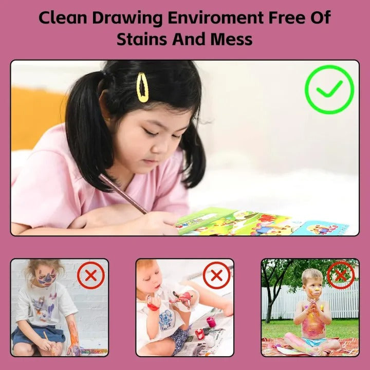 Reusable Drawing Magic Water Pen Coloring Book For kids