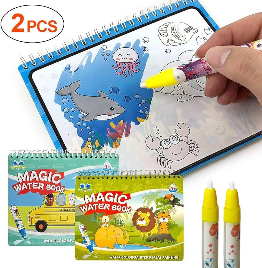 Reusable Drawing Magic Water Pen Coloring Book For kids