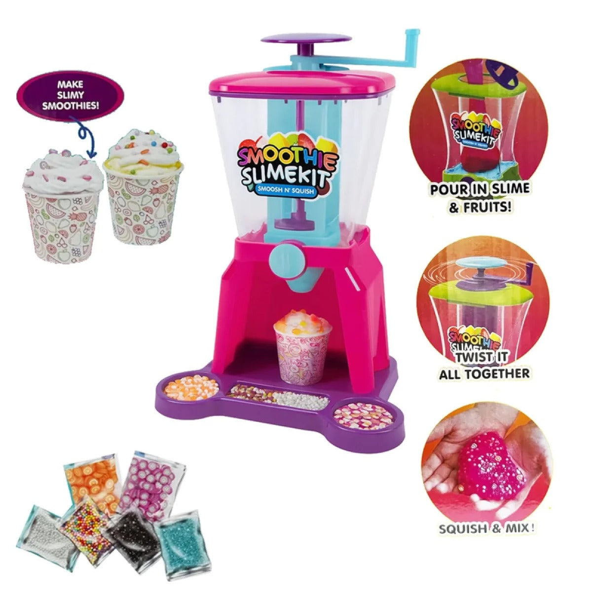 DIY Smoosh N Squish Smoothie Slime Kit Machine for kids (26021B)