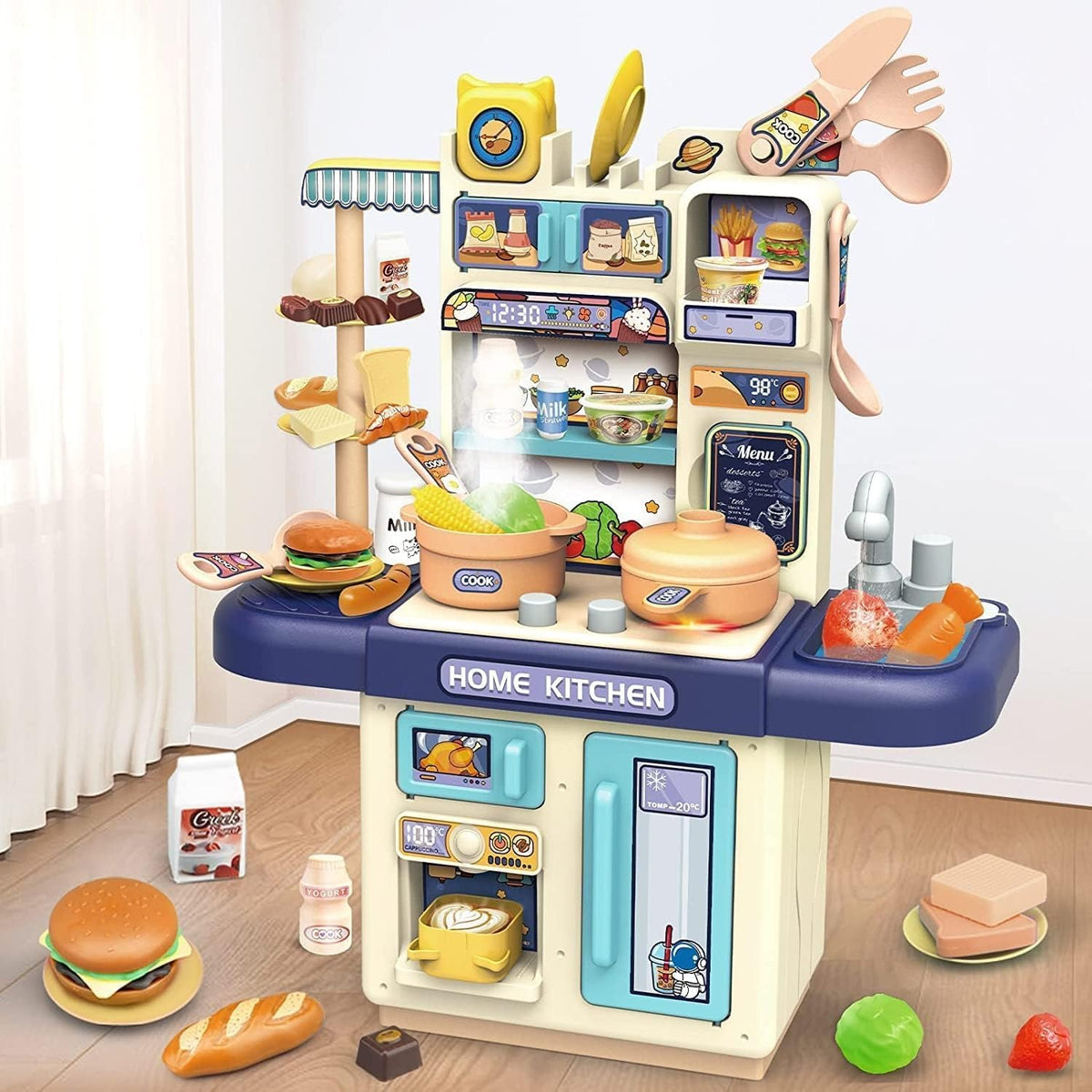 Kitchen Playset with Realistic Steam and Light (36T-7/8)