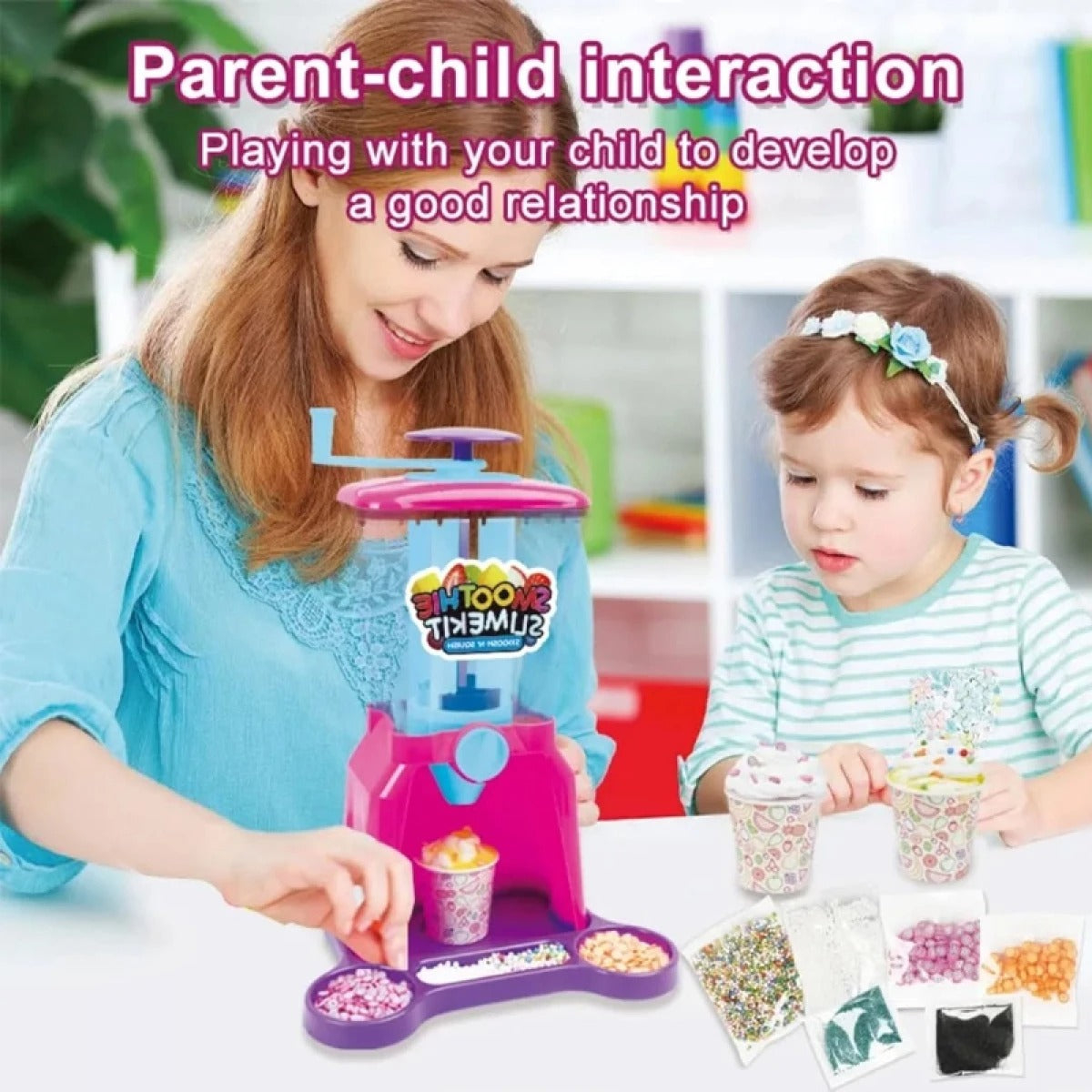 DIY Smoosh N Squish Smoothie Slime Kit Machine for kids (26021B)