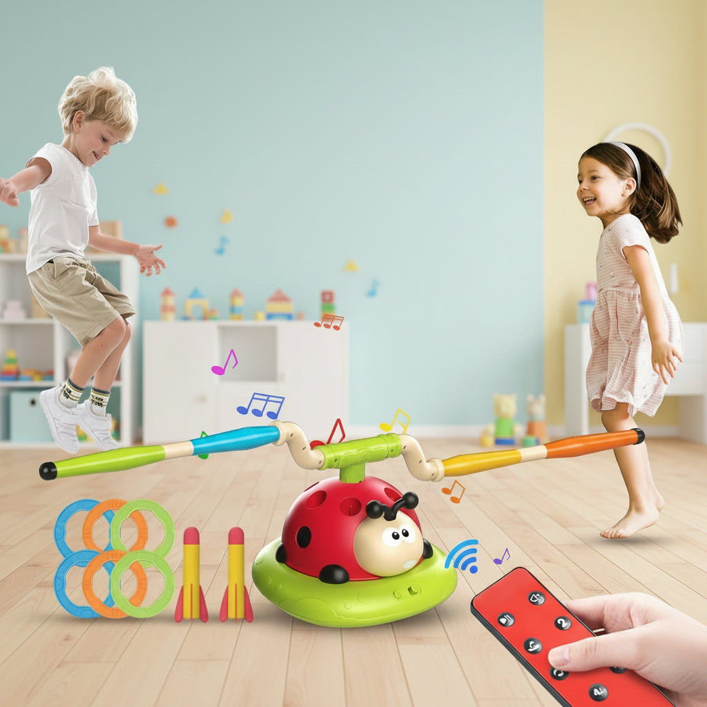 3-in-1 Activity Toy Set Ladybug RC Sports with Rocket Launcher (296Y)