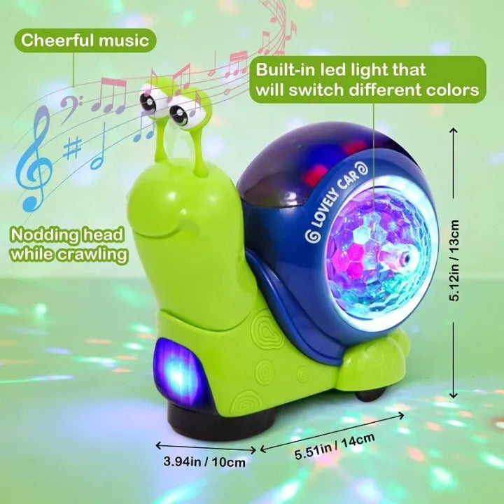 Toddlers Interactive Musical Crawling Snail Toy For kids