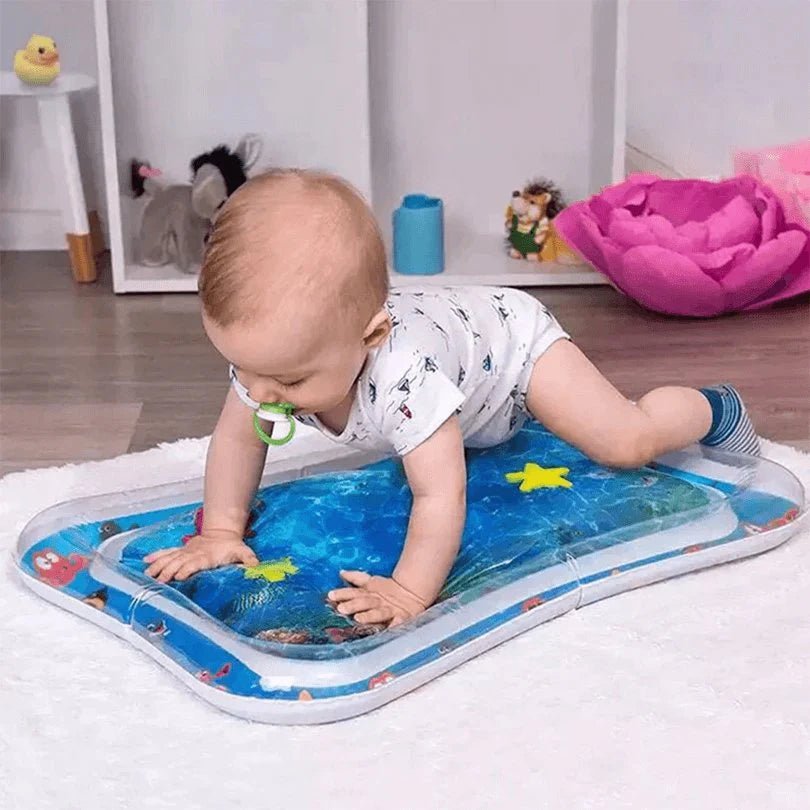 Premium Baby Inflatable Water Tummy Time Mat (Blue) - Toynix