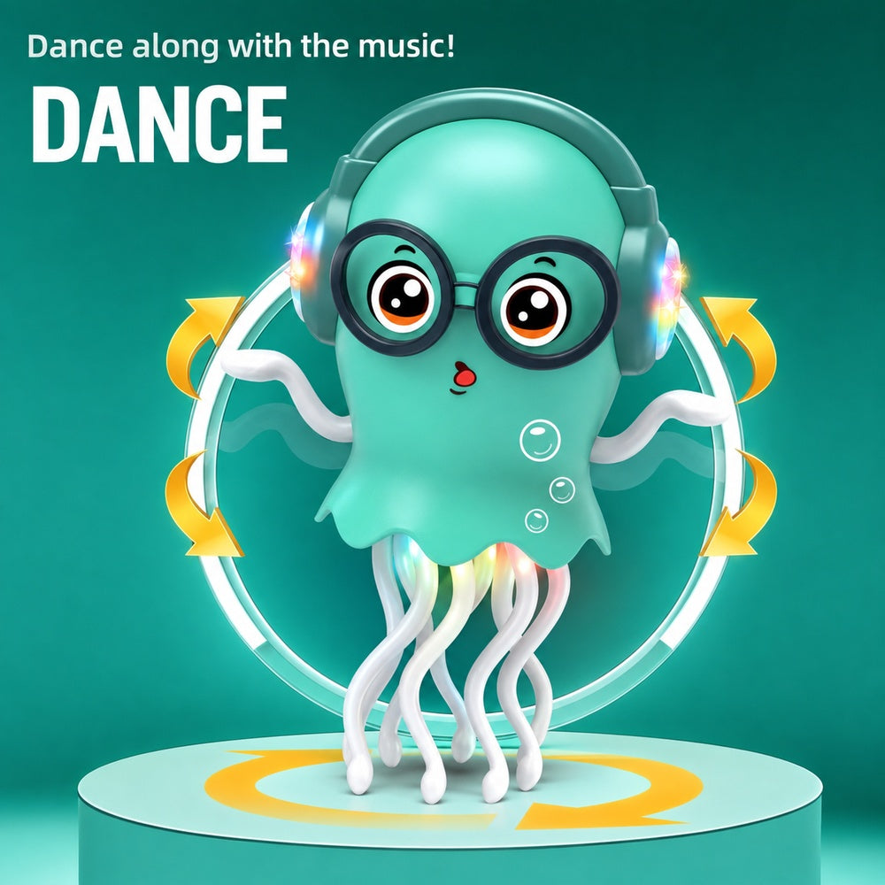 Dancing Jellyfish Toy with Music Lights and Walking Movement for Kids