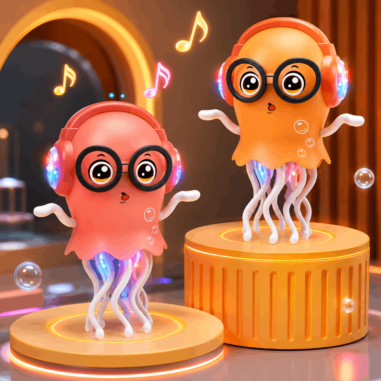 Dancing Jellyfish Toy with Music Lights and Walking Movement for Kids