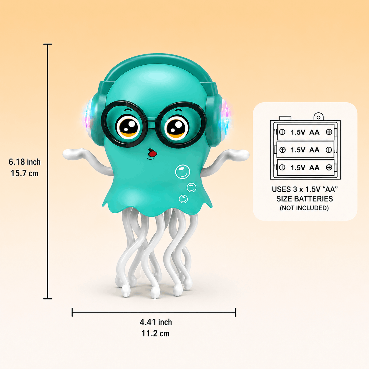 Dancing Jellyfish Toy with Music Lights and Walking Movement for Kids