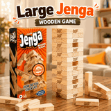 Classic Jenga Wooden Stacking Tower Board Game for Kids & Adults