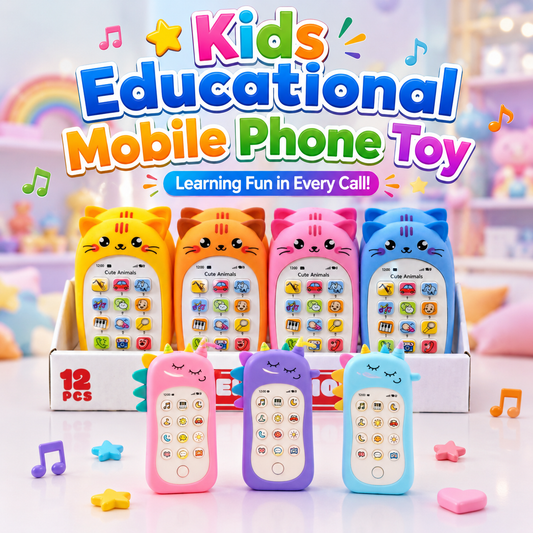 Kids Educational Mobile Phone Toy with Colorful Interactive Buttons