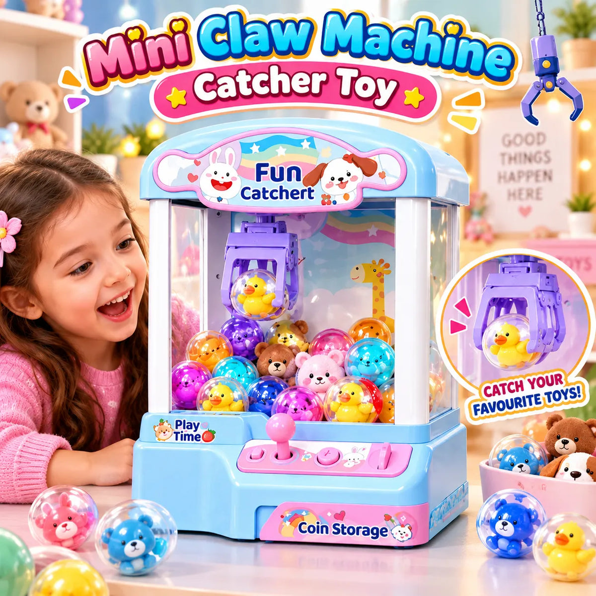 Kids Mini Claw Machine Catcher Toy (WS5392)