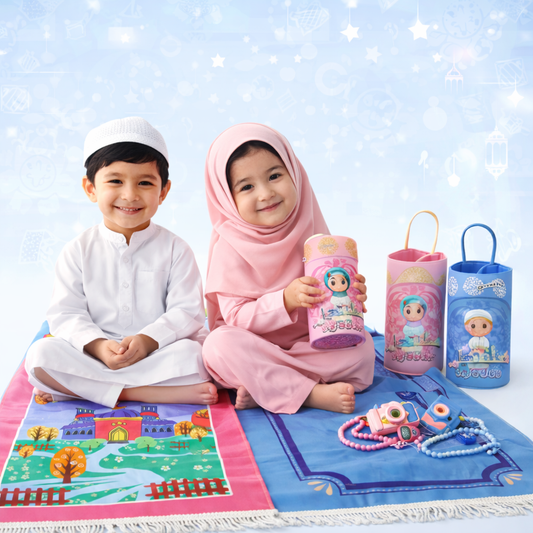 Children’s Prayer Mat Set with Tasbeeh and Digital Counter
