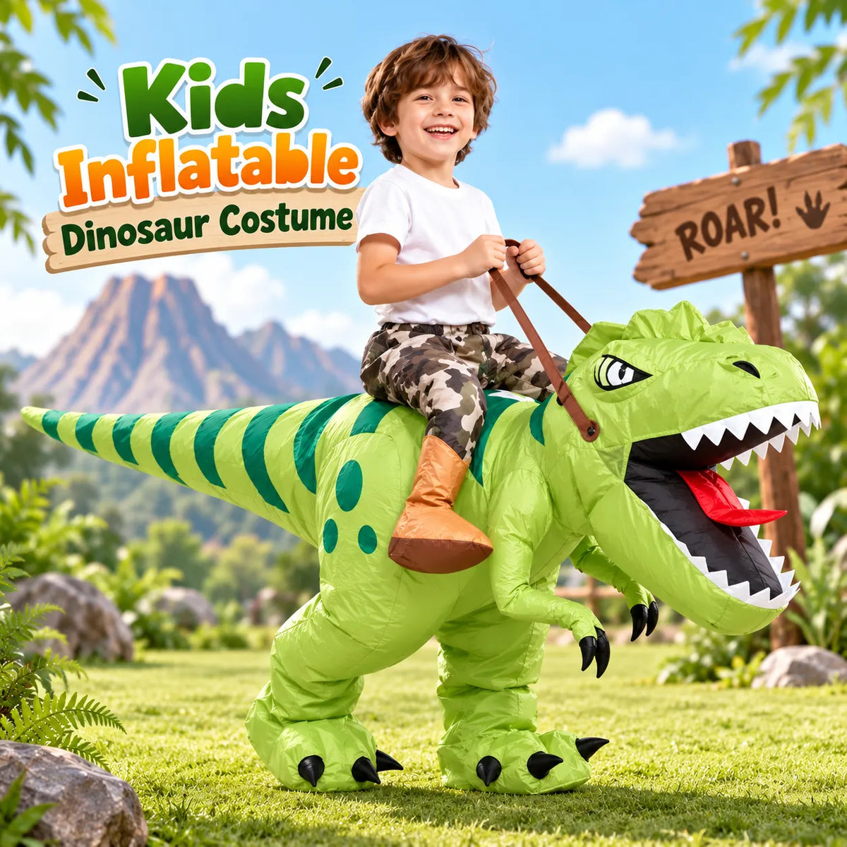Kids Inflatable Dinosaur Costume (CQ0018)