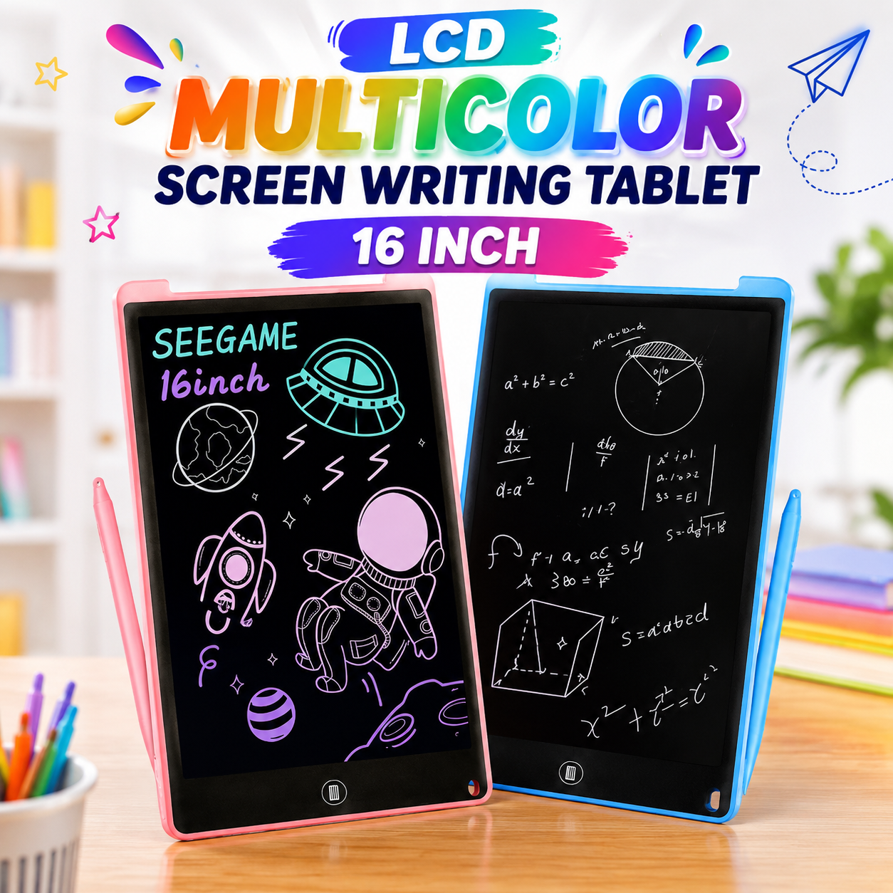 16 inch LCD Multicolor Writing Tablet for Kids 