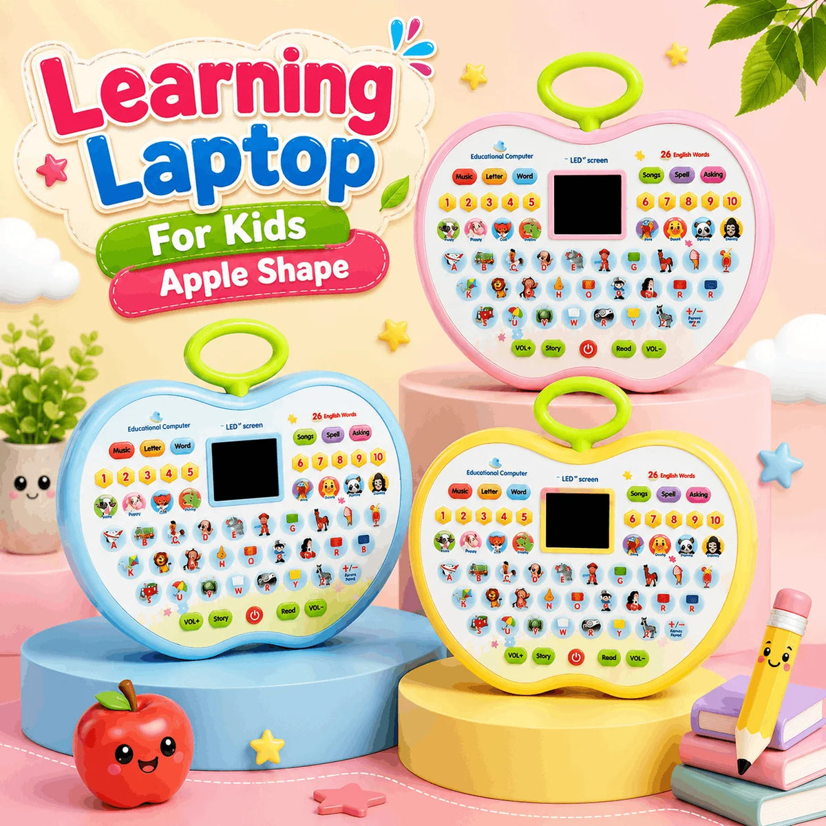 3-in-1 Kids Learning & Fun Toy Bundle (HY-111/2025-31/2018)