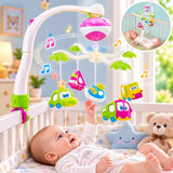Loving Hut Musical Baby Cot Mobile with Hanging Rattles