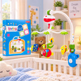 Loving Hut Musical Baby Cot Mobile with Hanging Rattles