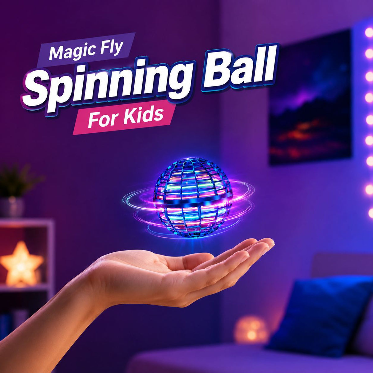 Magic Fly Spinning Ball For Kids (JM-918)