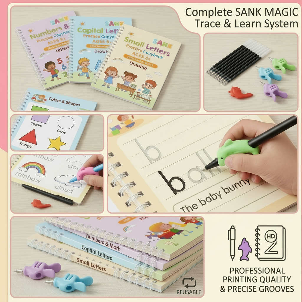 Magic Practice Copybook (Set Of 4)