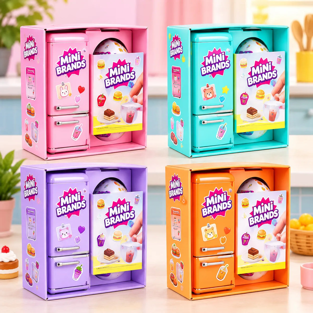 Mini Refrigerator Toy Set For Kids
