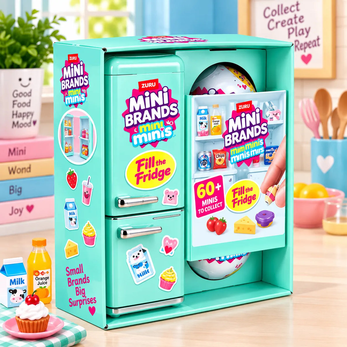 Mini Refrigerator Toy Set For Kids