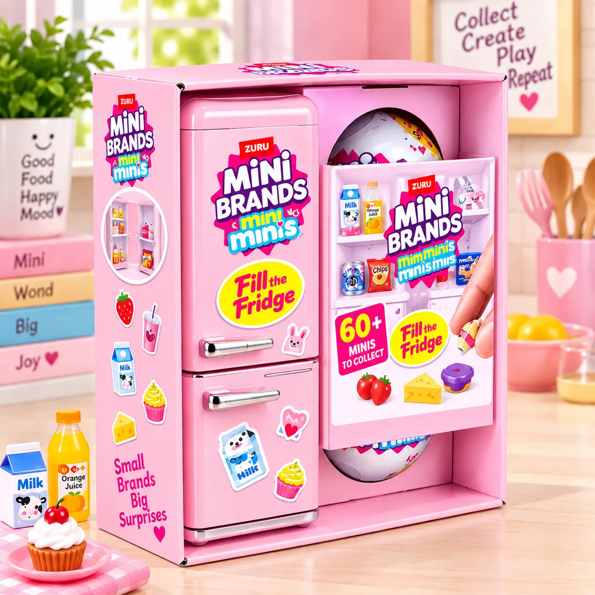Mini Refrigerator Toy Set For Kids