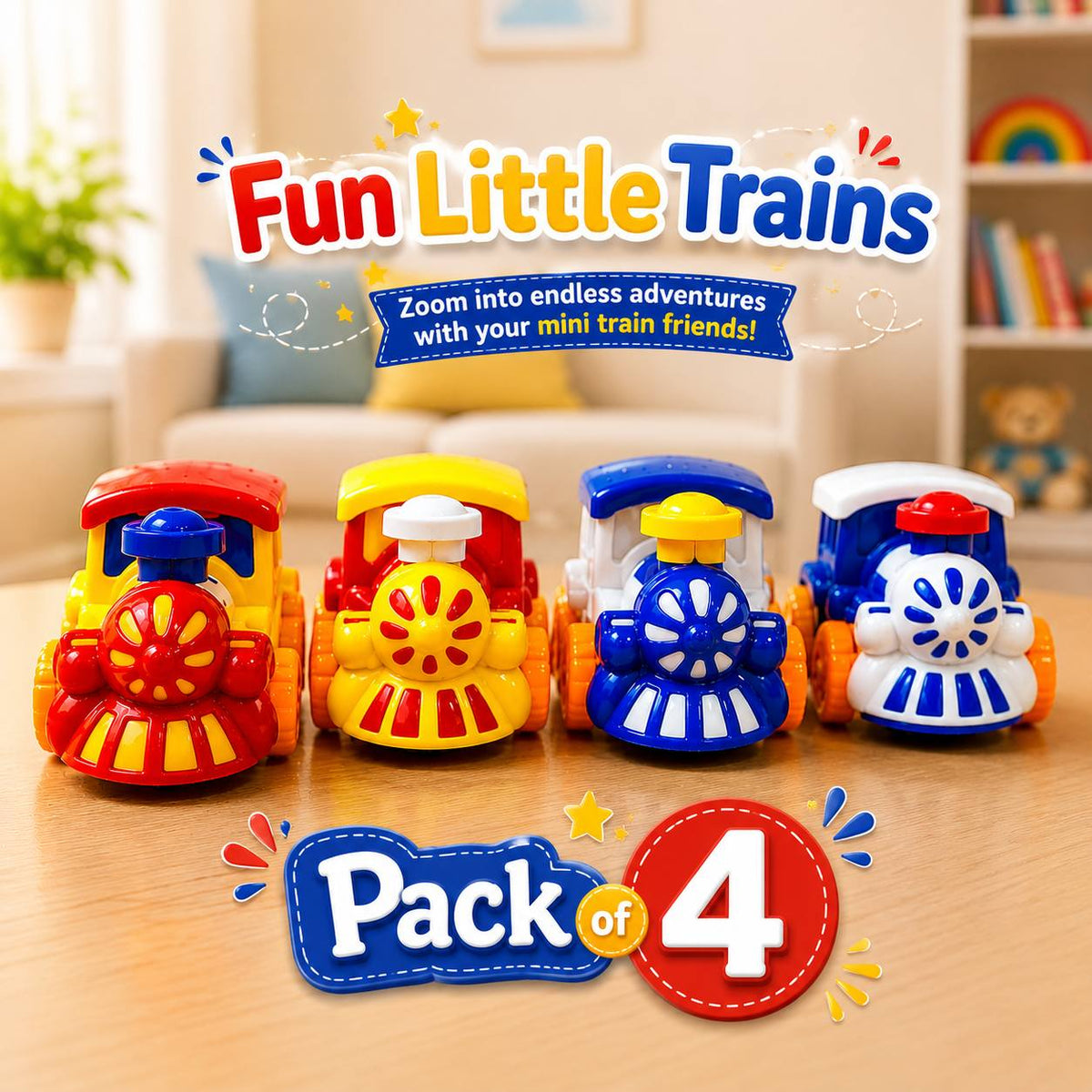 Mini Inertia Series Car Toy For Kids