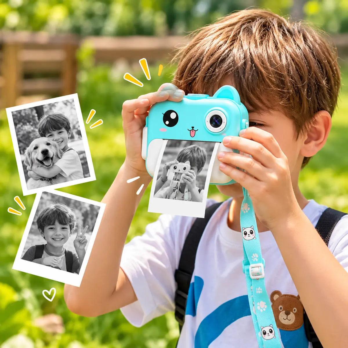 Kids Mini Pocket Instant Camera Printer with Thermal Printing