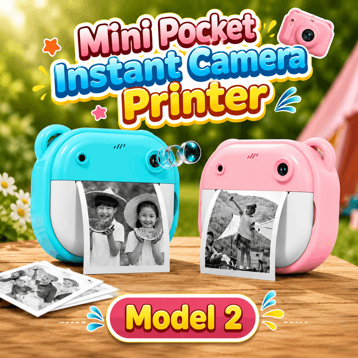 Mini Pocket Instant Camera Printer
