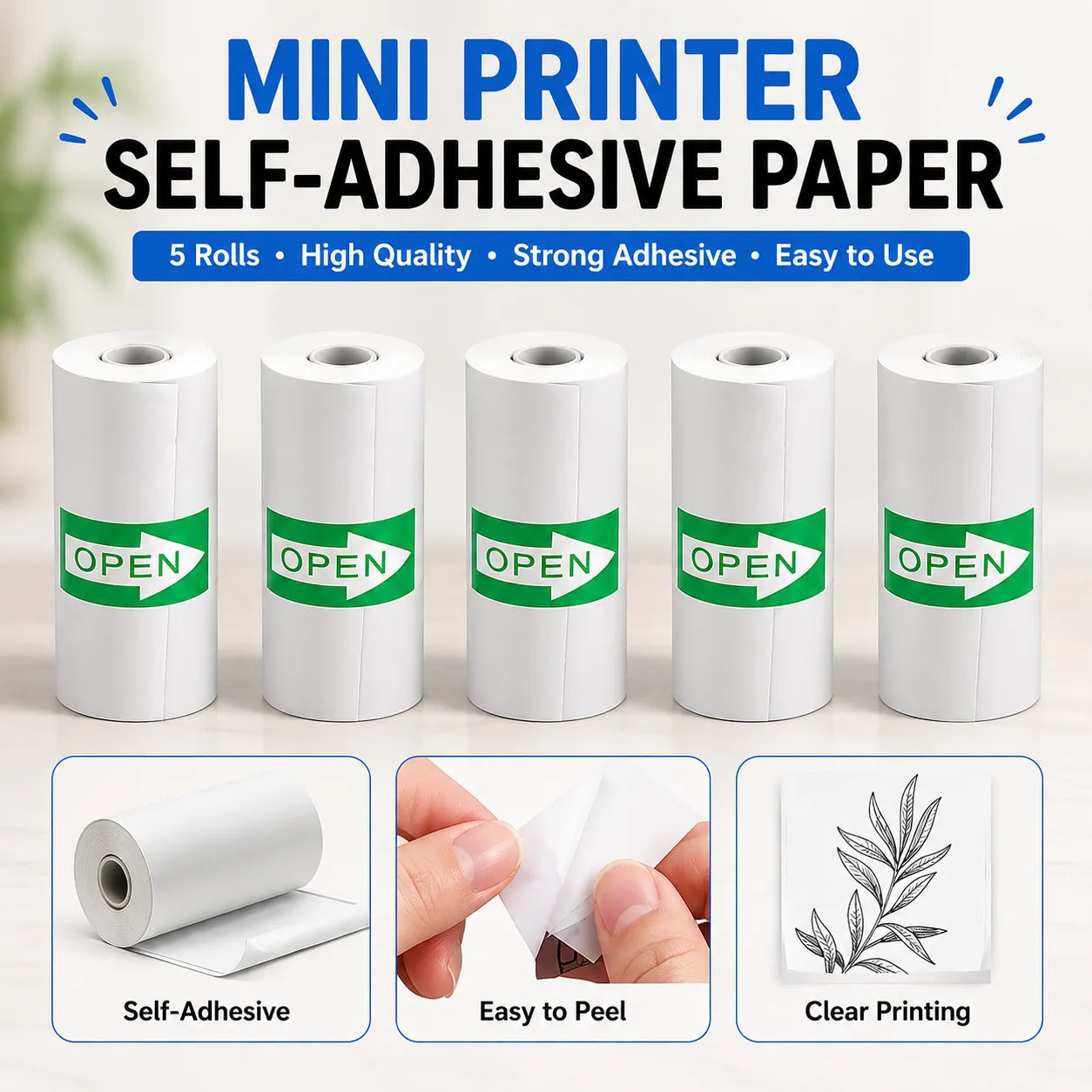 Thermal Portable Mini Printer Paper Roll