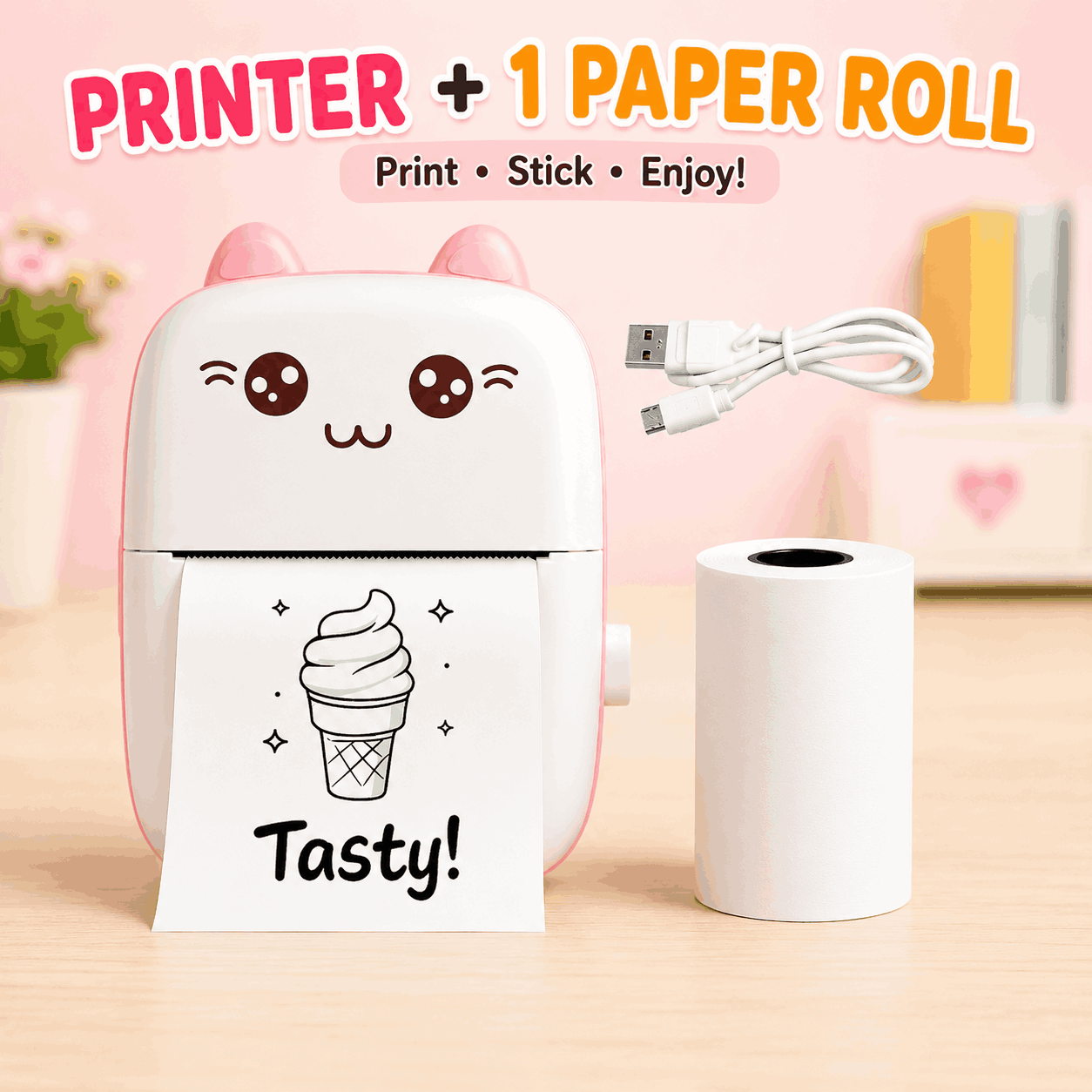 Pocket Inkless Mini Thermal Printer C9 Portable Bluetooth Wireless Printer