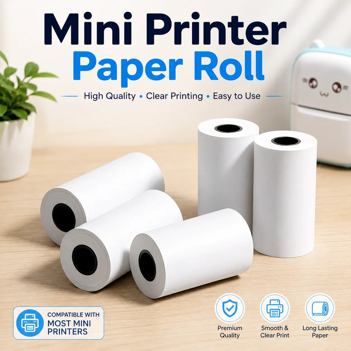 Thermal Portable Mini Printer Paper Roll