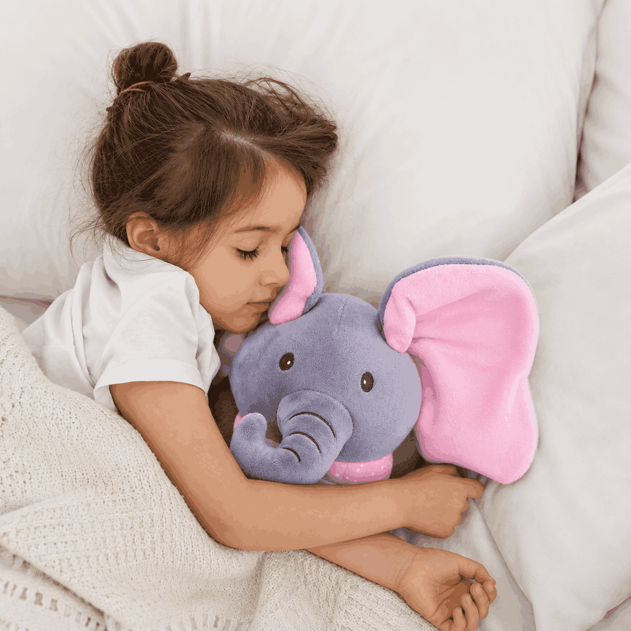 Musical Soft Peek-A-Boo Elephant Toy for Babies and Kids