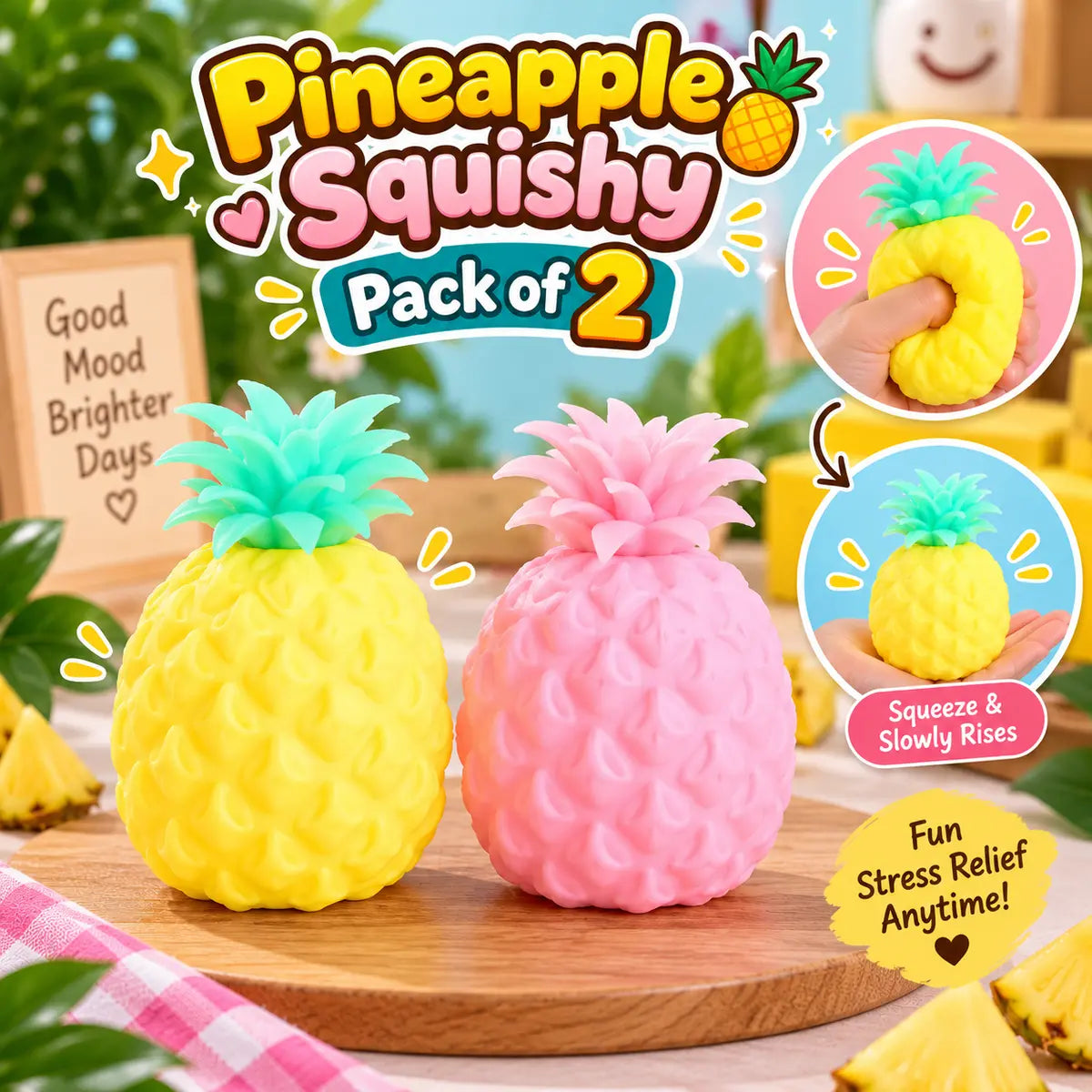 Pineapple Squishy Stress Relief Toy
